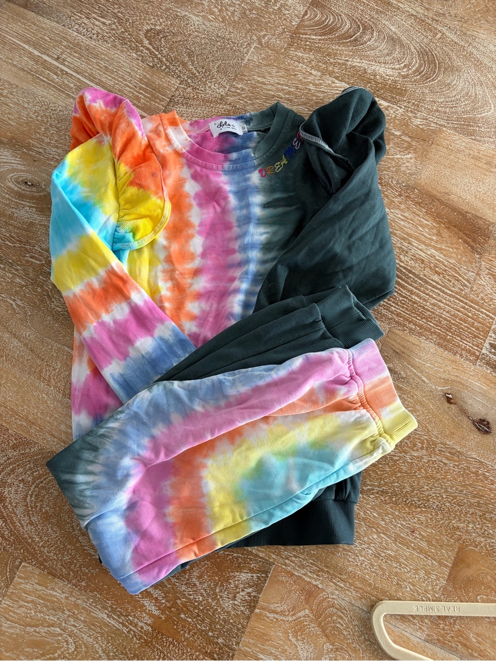 Kids Tie-Dye Long Sleeve Top by Unknown Brand - Multicolor